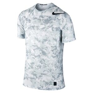 Nike Pro Rare Hypercool Mens L Digital Camo Athletic T Shirt Short Sleeve